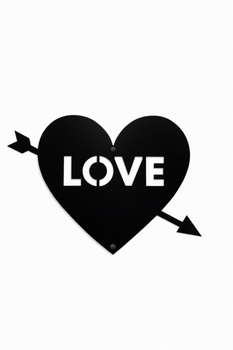 love dekoracja napis znak na ścianę