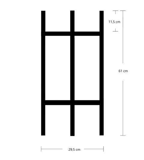 Kwietnik metalowy X S