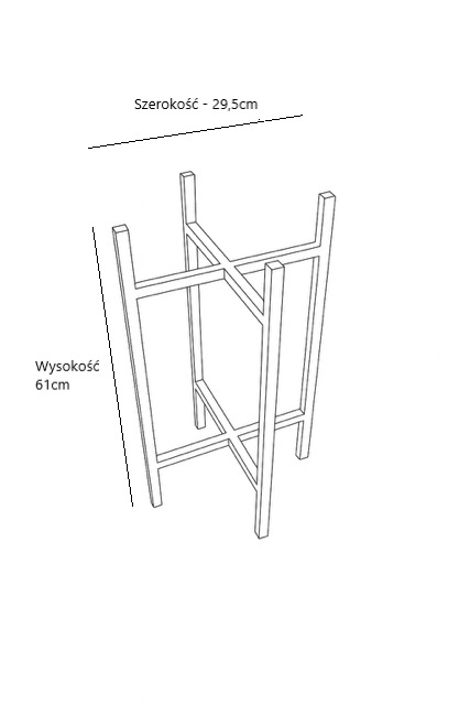 Kwietnik metalowy X S