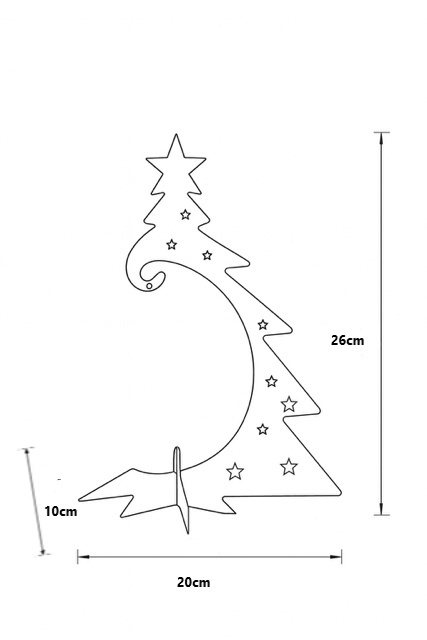Stojak na bombkę + szklana kula