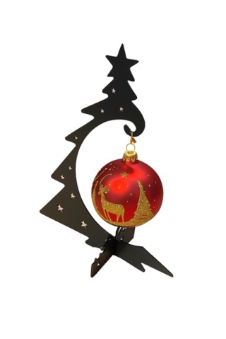 Stojak na bombkę + szklana kula