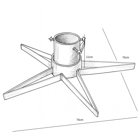 Stojak pod choinkę gwiazda rozmiar XL