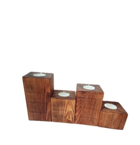 Świecznik drewniany