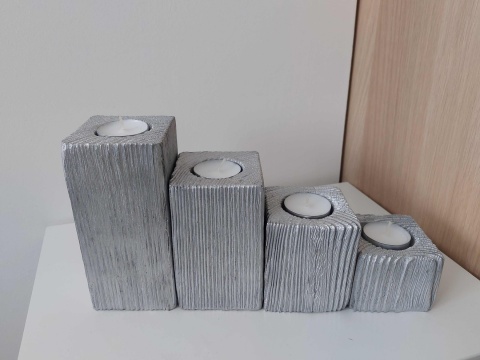 Świecznik drewniany