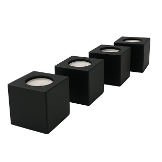 Świecznik kostki metalowe 4szt