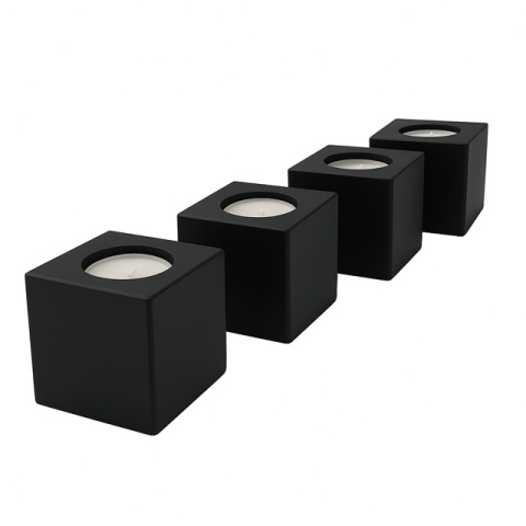 Świecznik kostki metalowe 4szt