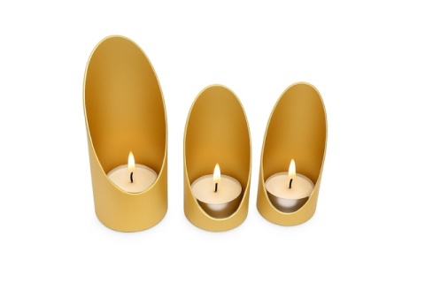 Świecznik na tealighty, komplet 3szt