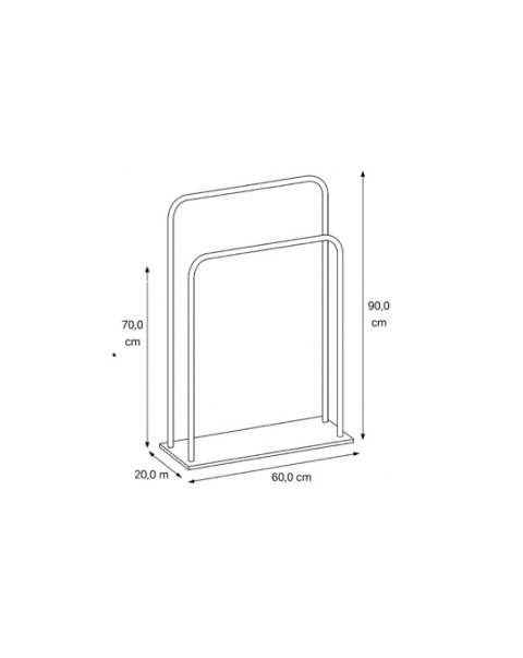Wieszak na ręczniki podwójny Victoria M