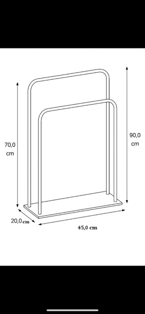 Wieszak na ręczniki podwójny Victoria S