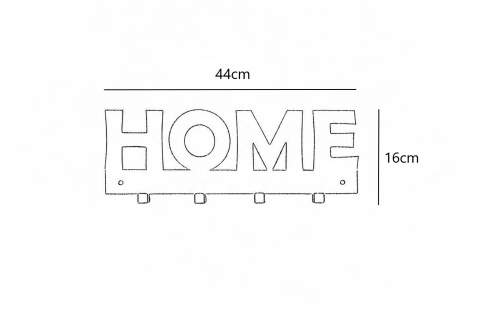 Wieszak na ubrania Home 44cm