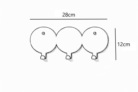 Wieszak na ubrania Roy 28cm