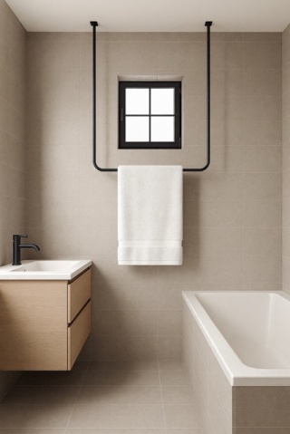 Wieszak sufitowy na ręczniki Malaga