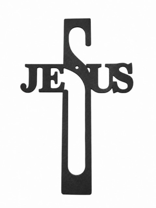 Krzyż Metalowy – Jesus 26 cm