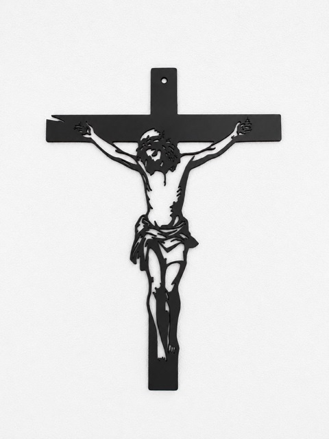 krzyż metalowy na ścianę