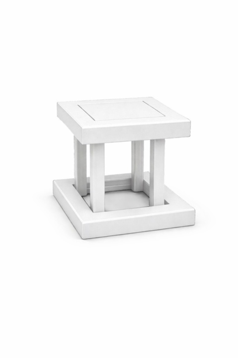 biały kwietnik do domu salonu mieszkania minimalistyczny design