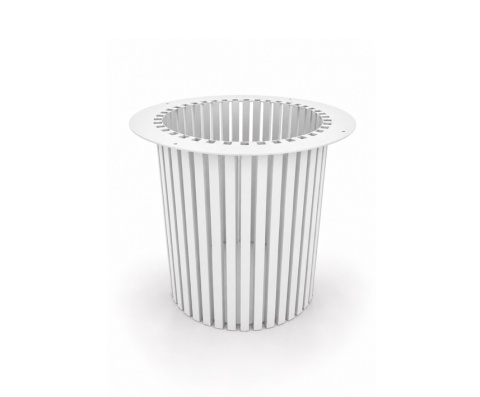 biała podstawa pod stolik kawowy loft design