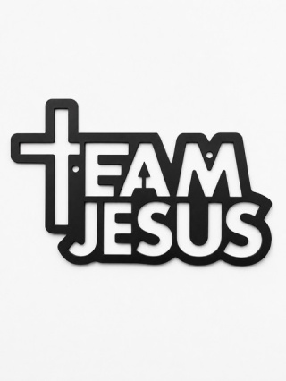 Team Jesus metalowa dekoracja 25cm