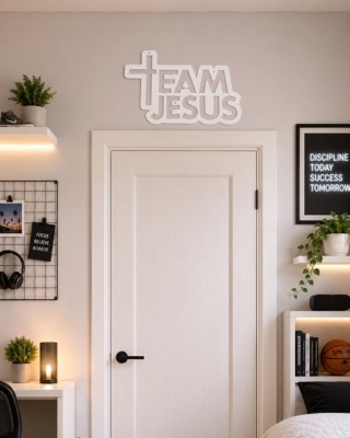 Team Jesus metalowa dekoracja 42cm