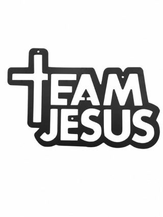 Team Jesus metalowa dekoracja 42cm