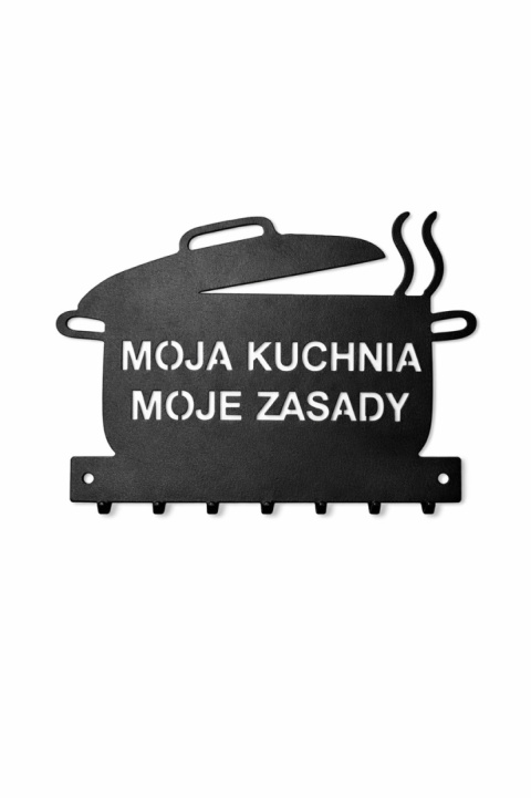 Wieszak kuchenny MOJA KUCHNIA MOJE ZASADY 25cm