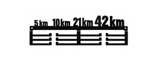 Wieszak na Medale 40cm Maraton 5km 10km 21km 42km