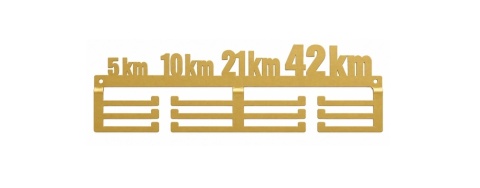 wieszak na medale gold złoty dla biegacza