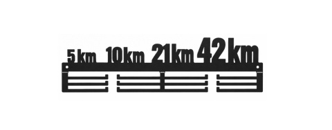 wieszak na medale czarny 60 cm