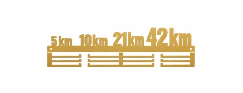 wieszak na medale złoty dystanse maratonów