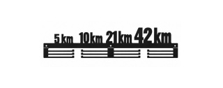 Wieszak na Medale 80cm Maraton 5km 10km 21km 42km
