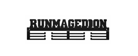 wieszak na medale runmagedon czarny metalowy