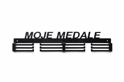 Wieszak na medale Moje medale 62 cm czarny
