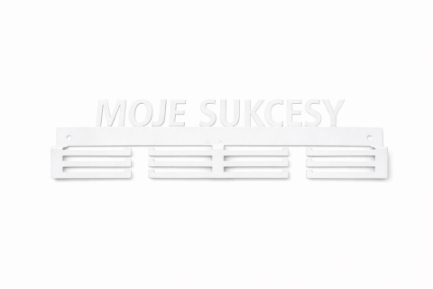 moje sukcesy biały wieszak medalowy
