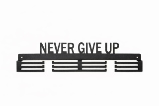 Wieszak na medale Never give up 62 cm