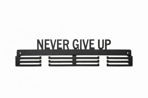 Wieszak na medale Never give up 62 cm
