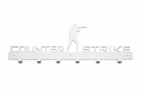 Wieszak na ubrania do przedpokoju metalowy Counter Strike 64cm