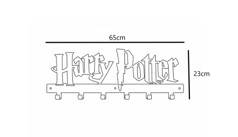 Wieszak na ubrania do domu salonu Harry Potter 65cm
