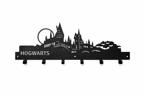 Wieszak na ubrania do przedpokoju metalowy Hogwarts 65cm