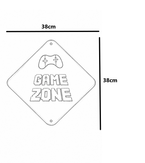 Znak Game Zone 38cm