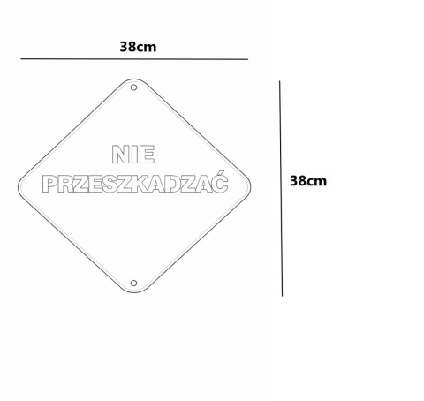 Znak Nie Przeszkadzać 38cm igitex