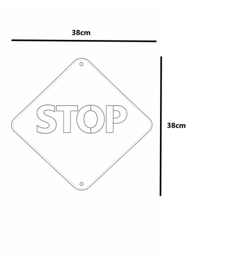 Znak Stop 38cm igitex